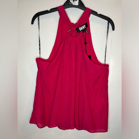 DKNY halterneck georgette blouse NWT - Picture 2 of 6